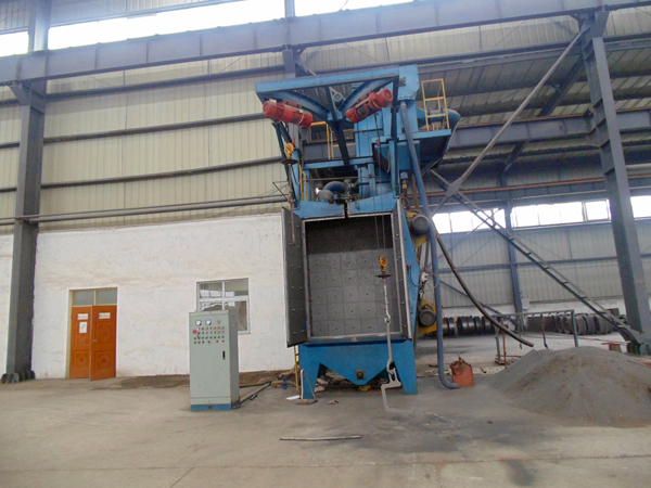 Shot blasting machine equipment in casting workshop